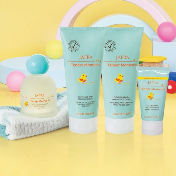 JAFRA Tender Moments Baby Care Collection - Aqua and Yellow - Picture 1 of 1